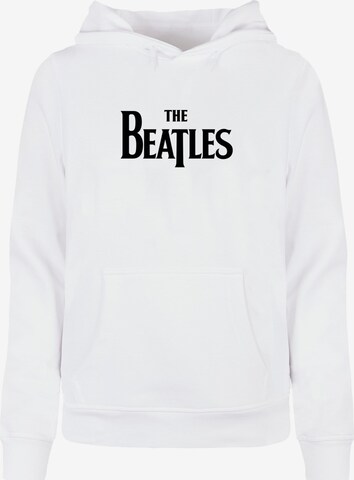Merchcode Sweatshirt 'Beatles - Headline' in White: front
