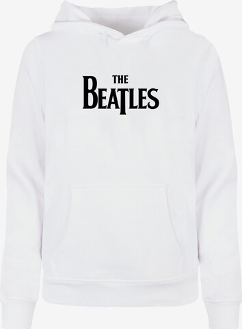 Merchcode Sweatshirt 'Beatles - Headline' in Wit: voorkant