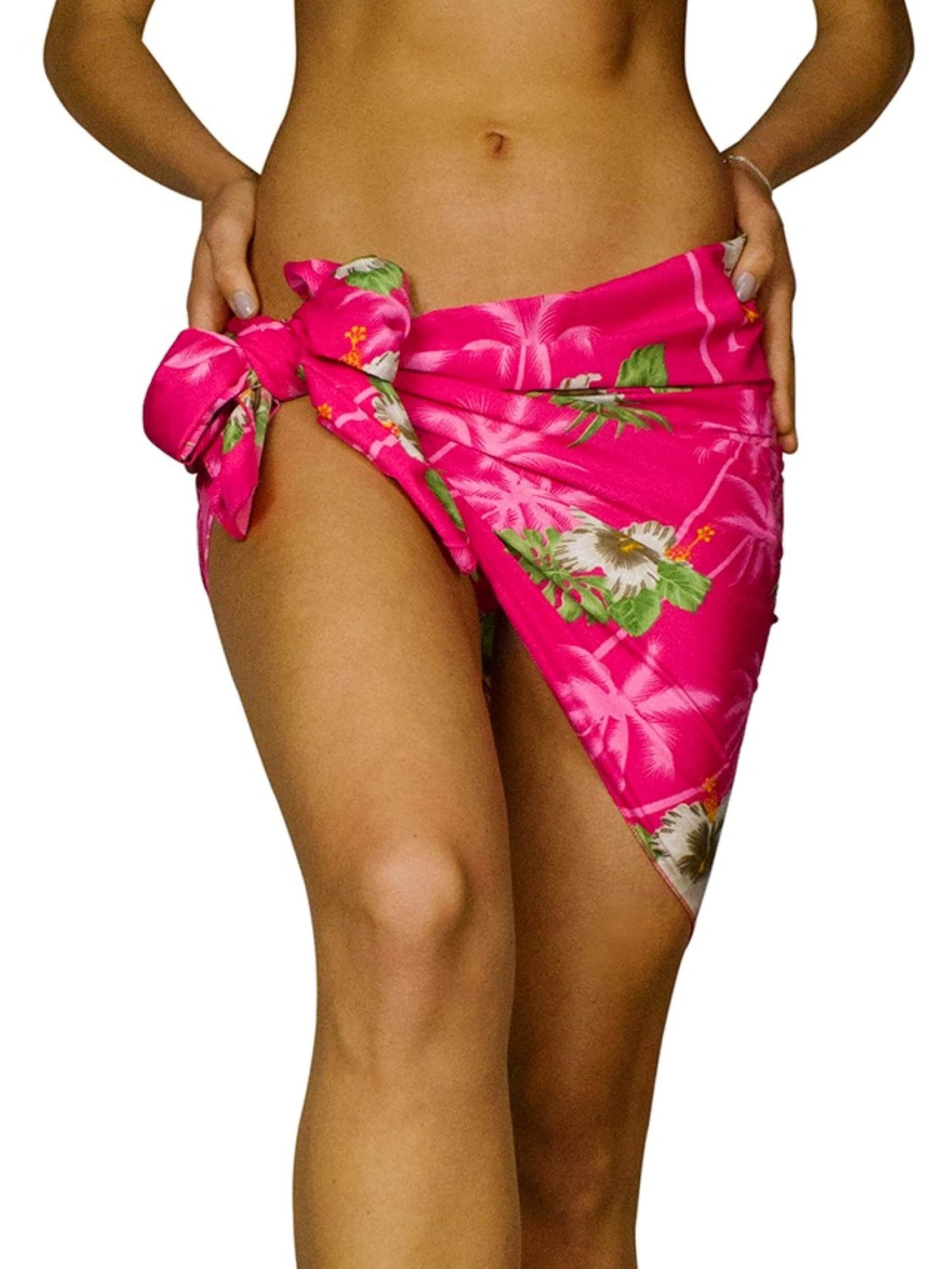 Foulard 'Small Flower' di King Kameha in rosa: frontale