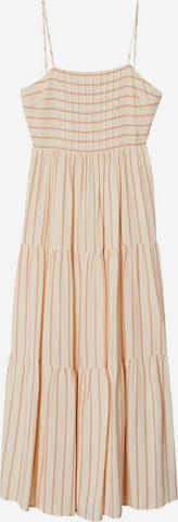 MANGO Summer Dress 'Paola' in Beige: front