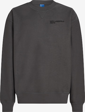 pelēks KARL LAGERFELD JEANS Sportisks džemperis 'RELAXED INSIDE OUT': no priekšpuses