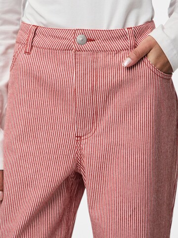 PIECES Wide Leg Jeans 'PCBillo' i rød