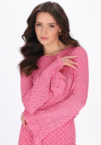 faina - Pullover 'Festive' em rosa
