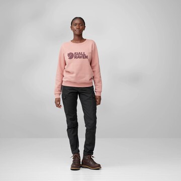Fjällräven Sweatshirt 'Logo' in Pink