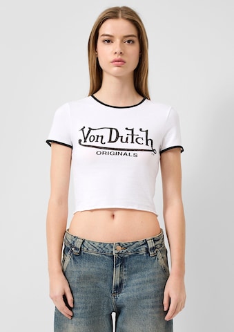T-shirt QS en blanc : devant