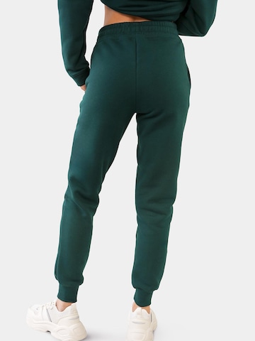 Regular Pantalon Ombre en vert