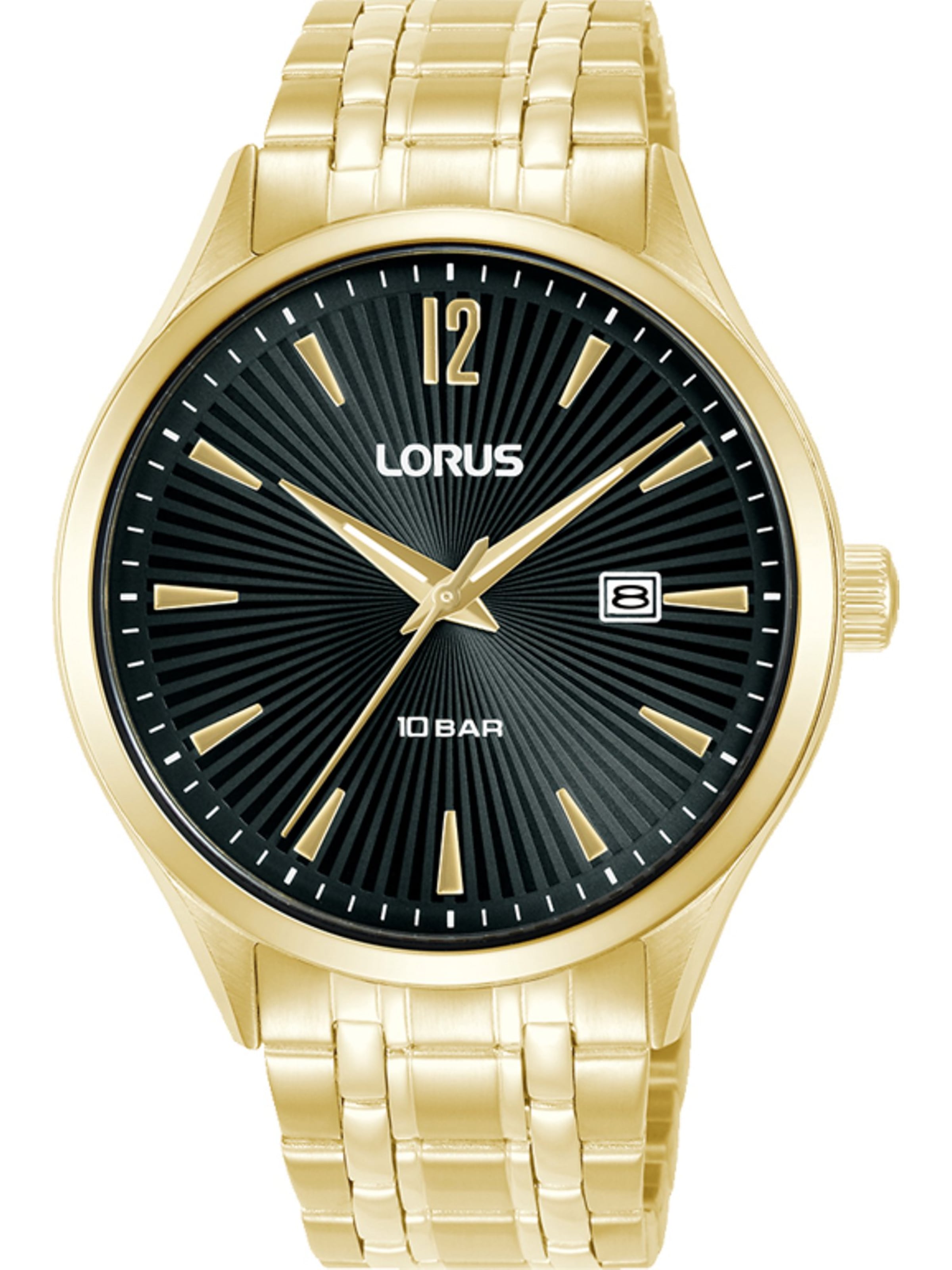 LORUS Analog Watch in Gold / Black, Item view