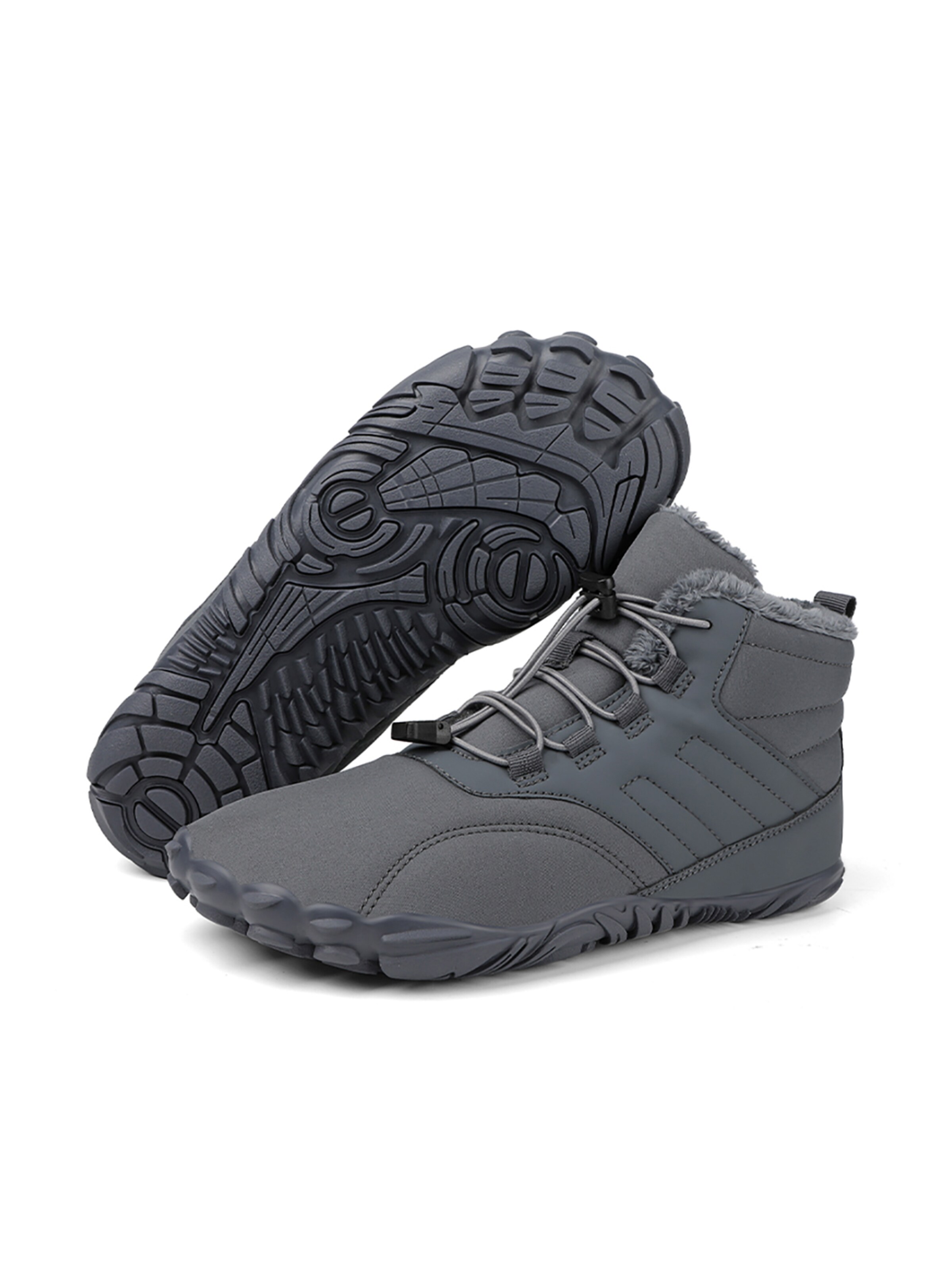 DOTALES Schnürstiefel 'DOTALES - TrekStep Barfußschuhe'‌‌‌‌‌‌‌ in Grau