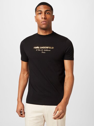 Karl Lagerfeld T-shirt i svart: framsida