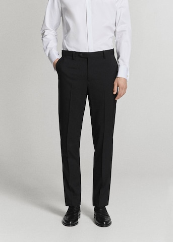 MANGO MAN Slimfit Hose 'Smoking' in Schwarz: Vorderseite