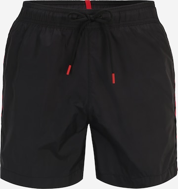Shorts de bain 'FAB' HUGO Red en noir : devant
