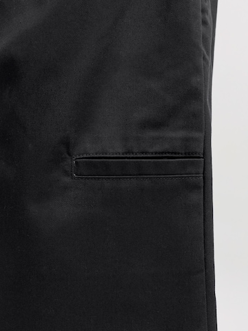 JACK & JONES Wide leg Pressveckad byxa 'JPSTOWEN DREW' i svart