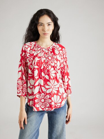 Camicia da donna 'Schwarze Rose' di SEIDENSTICKER in rosso: frontale