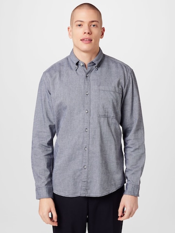 ESPRIT Comfort fit Button Up Shirt in Grey: front