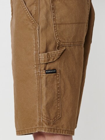 KOROSHI Regular Jeans in Brown