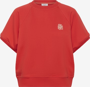 SAINT TROPEZ Sweatshirt 'PauletteSZ' i rød: forside