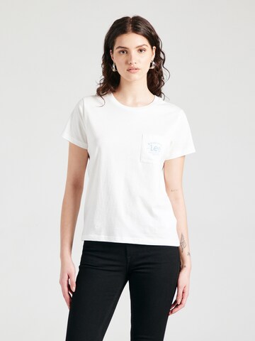 T-shirt Lee en beige : devant