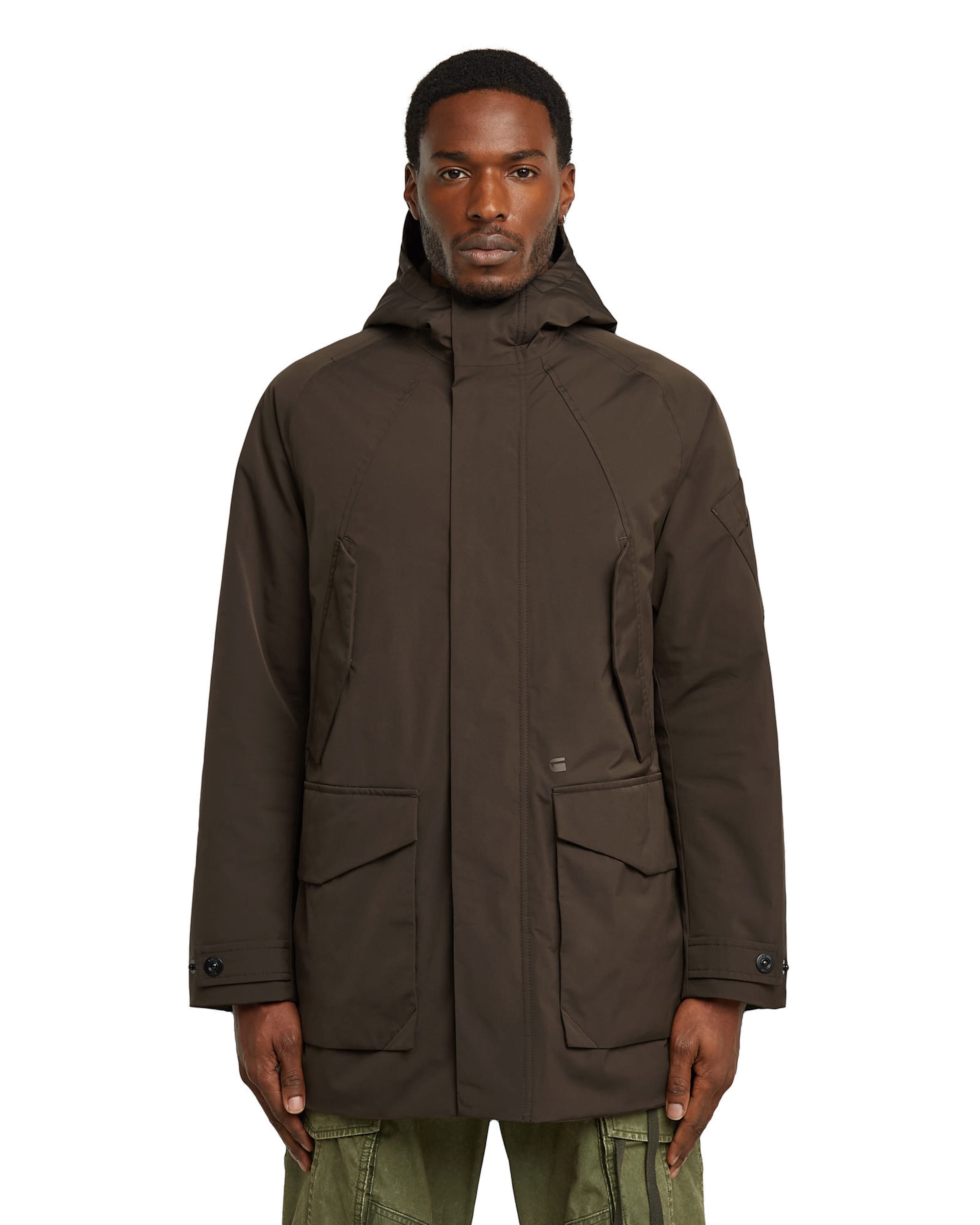G-STAR Tussenparka in Bruin: voorkant