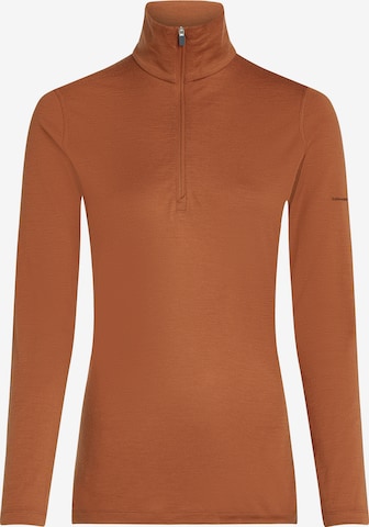 Tricou funcțional 'Oasis' de la ICEBREAKER pe maro: față