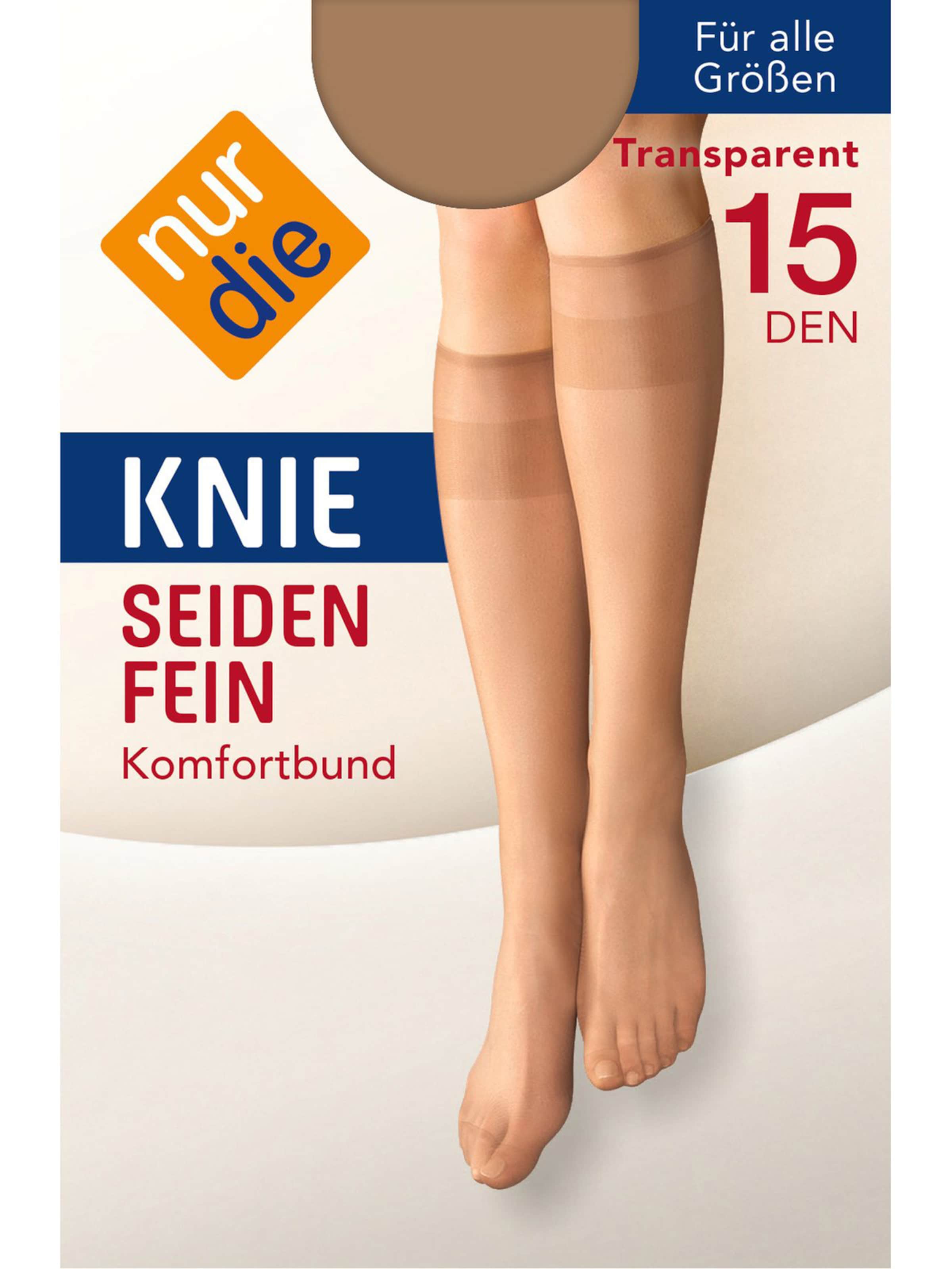 Chaussettes montantes ' Seidenfein 15 DEN ' Nur Die en beige