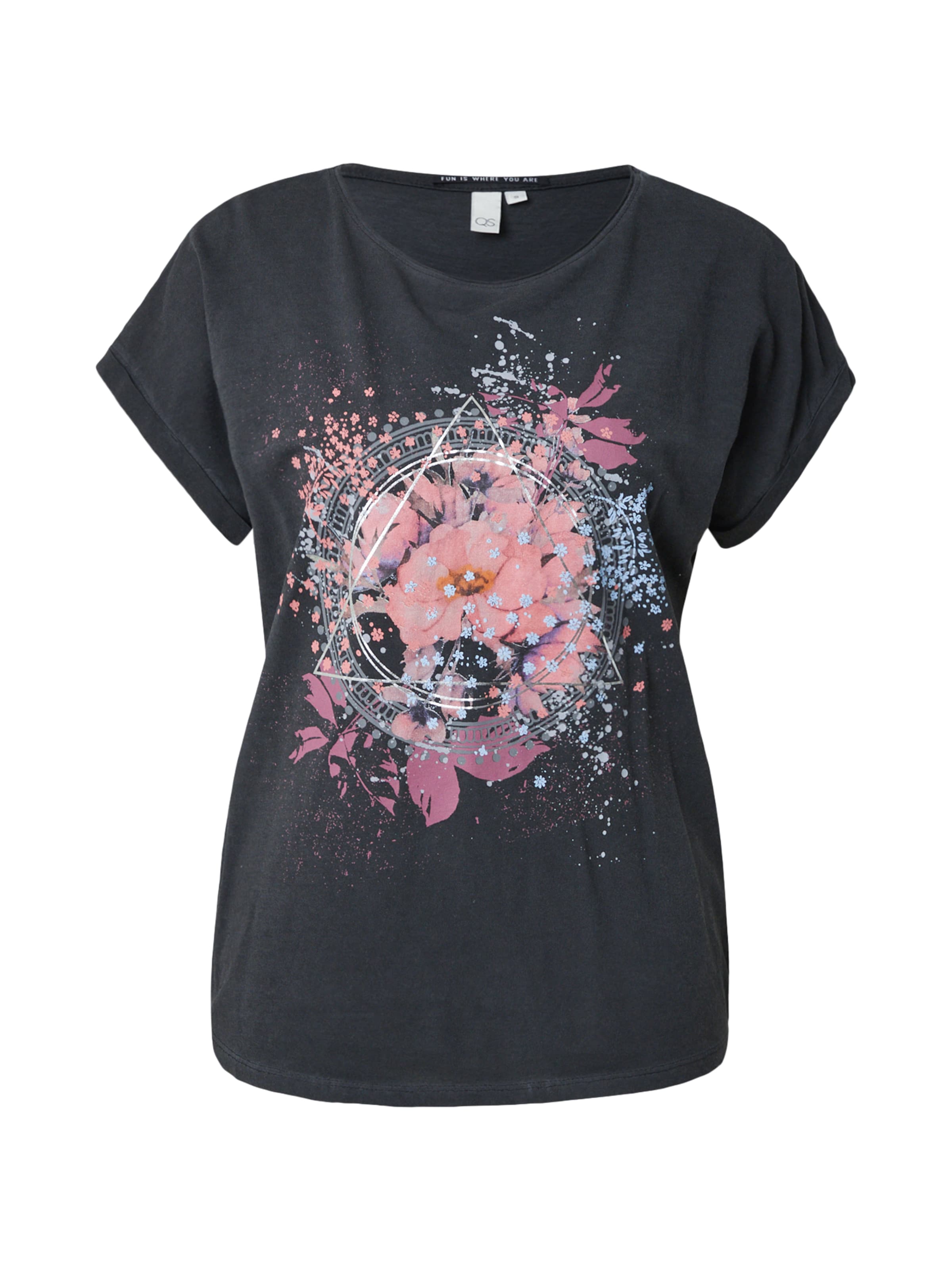 Tricou de la QS pe gri: față