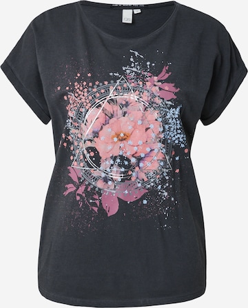 QS Shirt in Grijs: voorkant