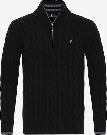 DENIM CULTURE Sweater 'Joey' in Black: front