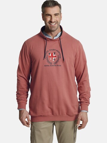 Charles Colby Sweatshirt 'Earl Manners' in Red: front