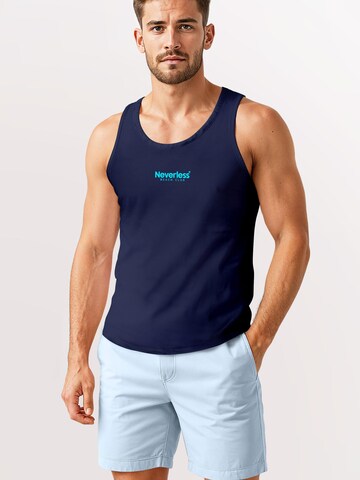 Neverless Shirt 'Beach Club Palme' in Blue: front