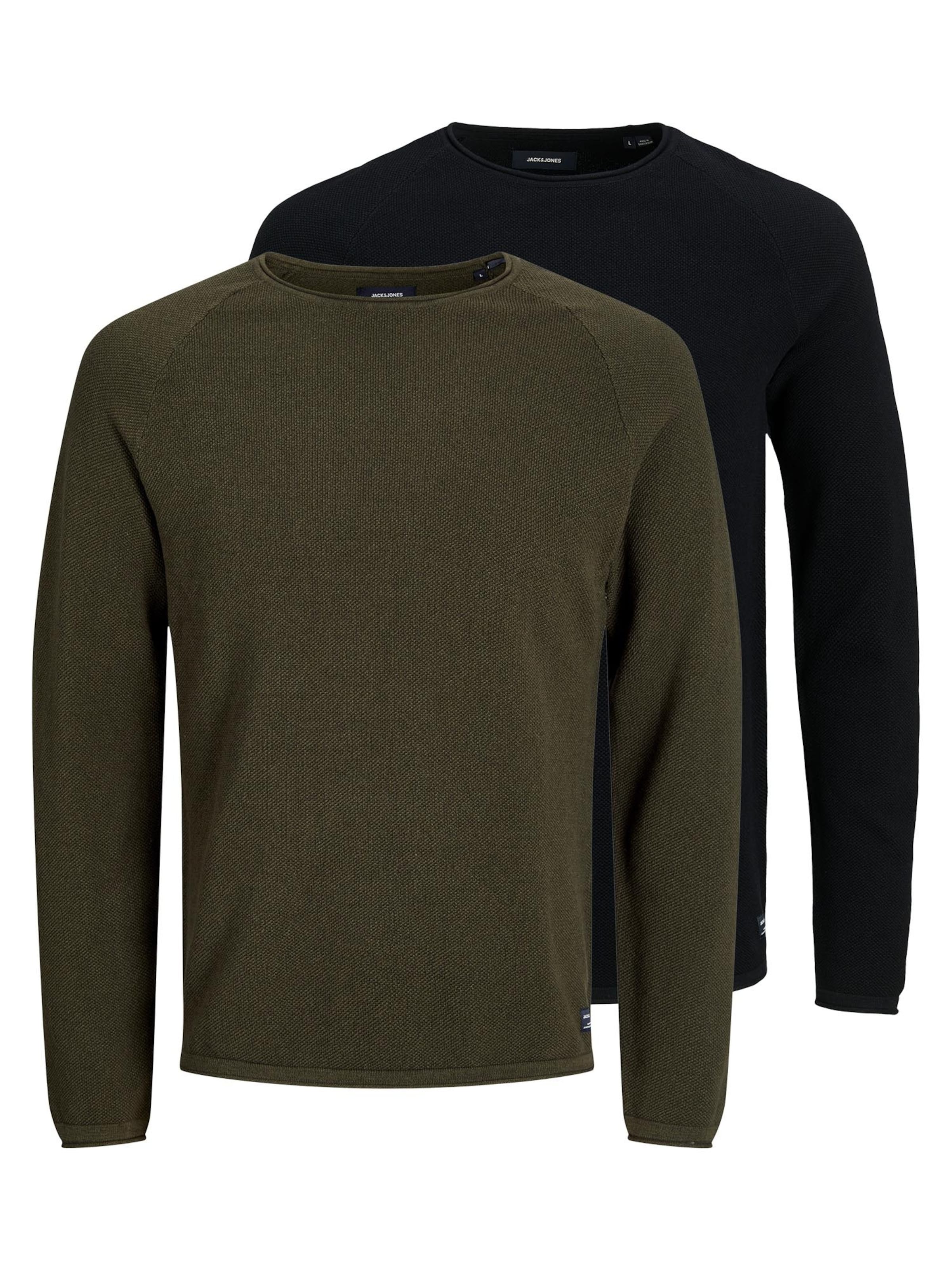 JACK & JONES Sweater 'Hill' in Green: front