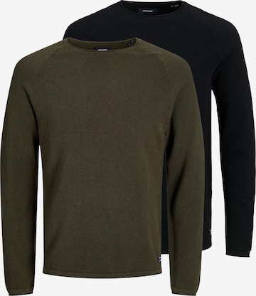 JACK & JONES Sweater 'Hill' in Green: front