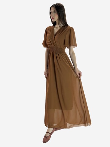 Elara Kleid in Braun