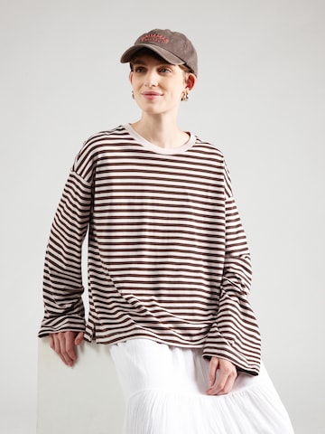 Monki Shirt 'Aster' in Brown: front