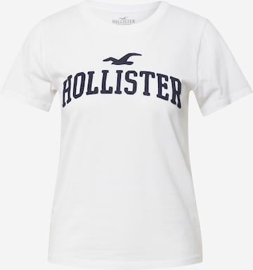 HOLLISTER Majica | bela barva: sprednja stran