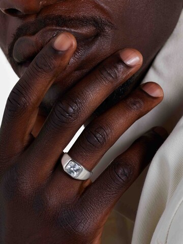 Lucardi Ring in Silver: front