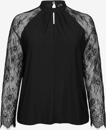 Camicia da donna 'VMMilla' di Vero Moda Curve in nero: frontale