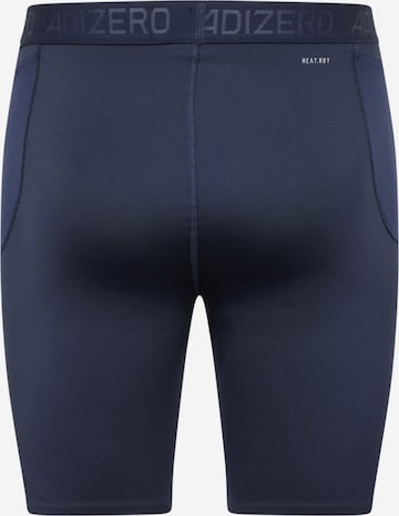 ADIDAS PERFORMANCE Skinny Spodnie sportowe 'Adizero' w kolorze niebieski