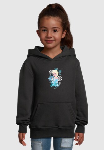 Felpa 'Frozen - Elsa Snowflakes' di ABSOLUTE CULT in nero: frontale