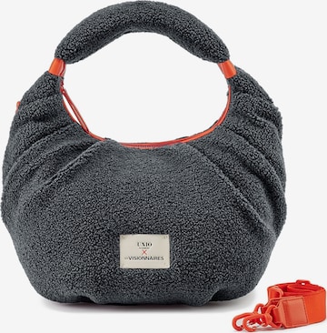 Les Visionnaires Schultertasche 'Unio Kitzbuehel Teddy' in Grau: Vorderseite