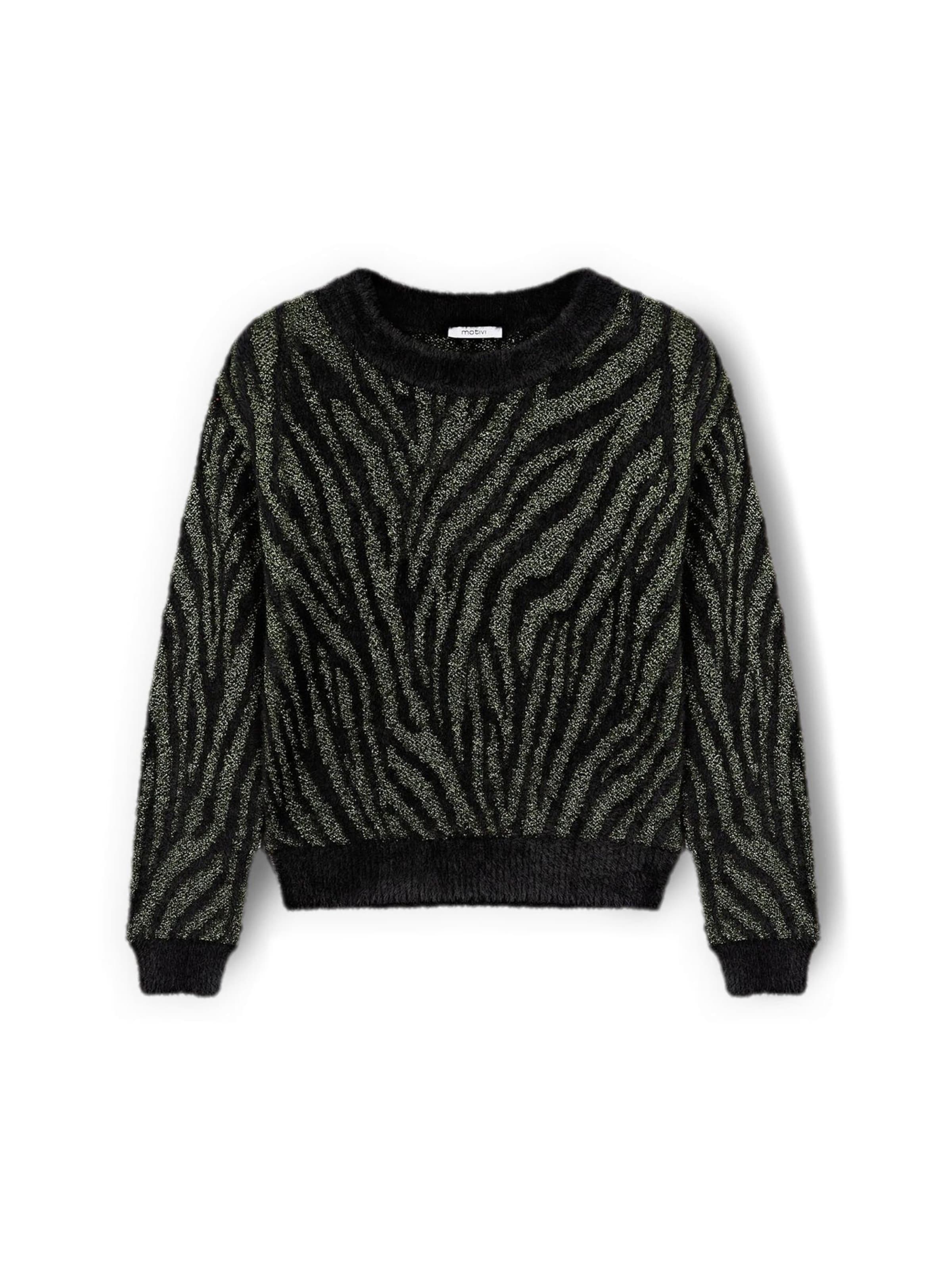 MOTIVI Trui in Zwart: voorkant