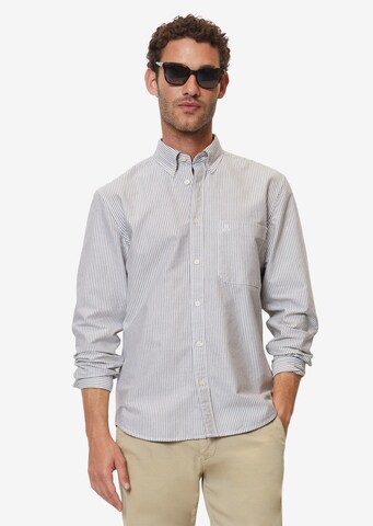 Marc O'Polo Regular fit Button Up Shirt in White: front