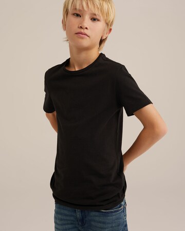 Maglietta di WE Fashion in nero: frontale