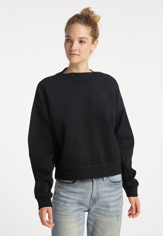 Sweat-shirt DreiMaster Vintage en noir : devant