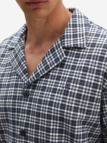 Marc O'Polo Pyjama kort ' Classic ' in Blauw