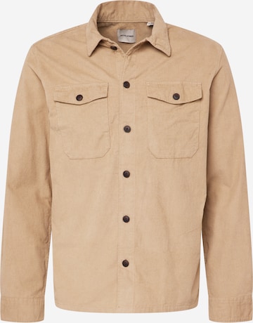 JACK & JONES Regular fit Button Up Shirt 'JAY' in Beige: front
