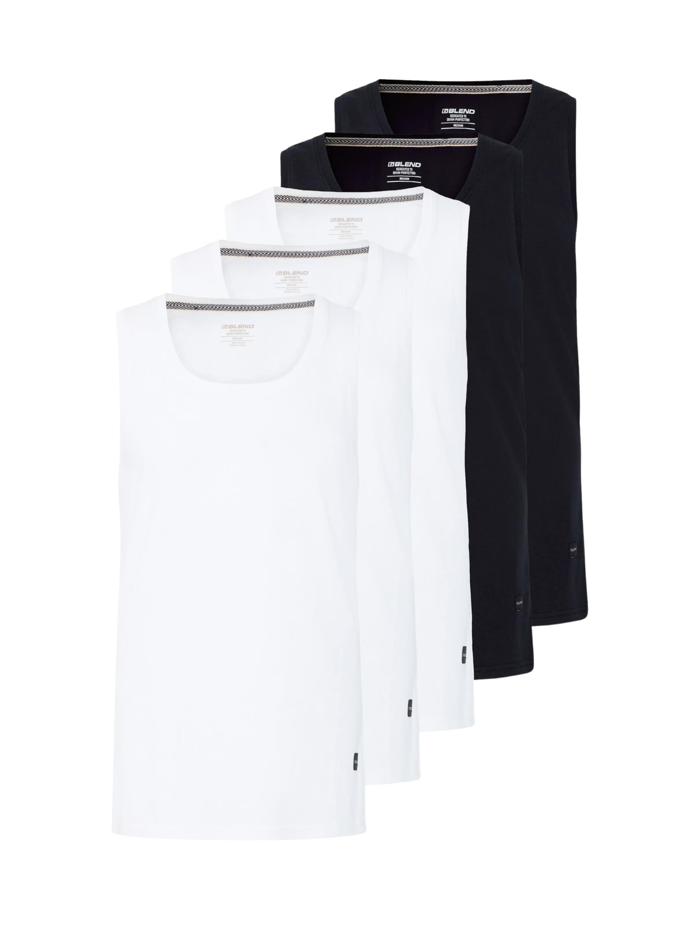 BLEND Camiseta ' BHKris 5 Pack ' en negro / blanco, Vista del producto