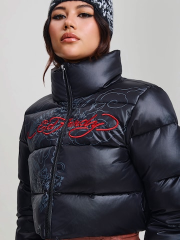 Ed Hardy Winterjas in Zwart