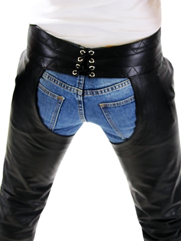 BOCKLE Skinny Pants 'Bockle® 1991 Chaps' in Black