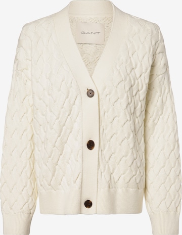 GANT Knit Cardigan in Beige: front