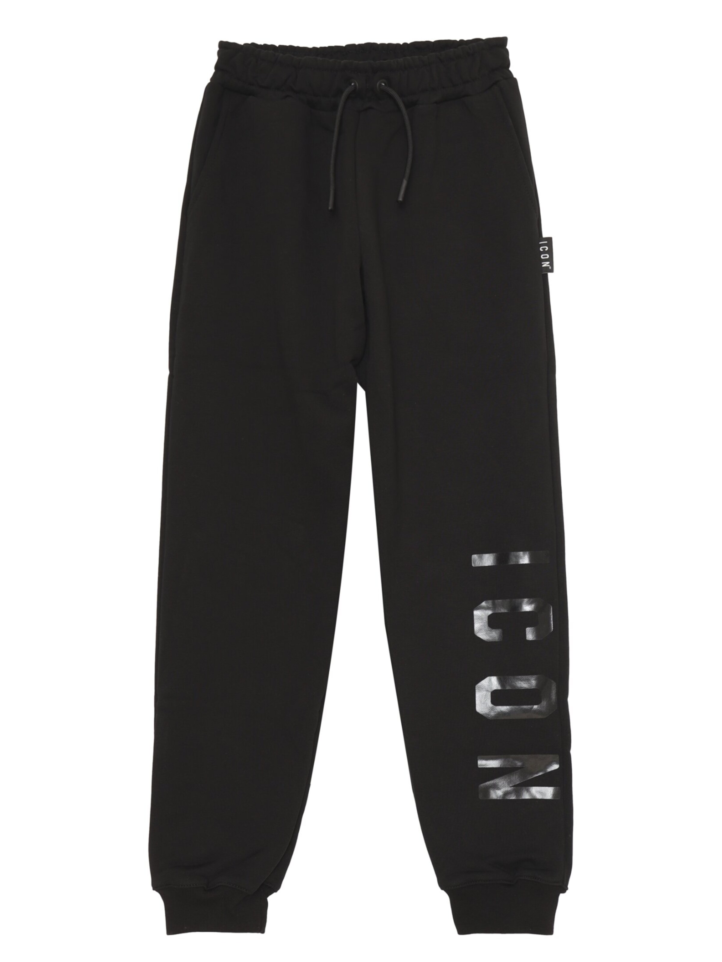 ICON Tapered Hose 'SHINY'‌ in Schwarz: Vorderseite